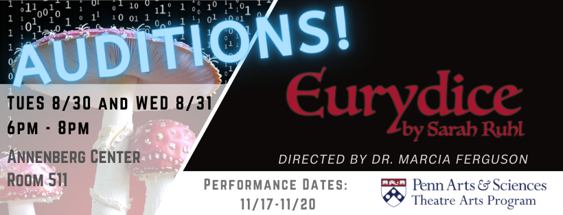 Auditions Eurydice Fall 2022 Theatre Arts Program 